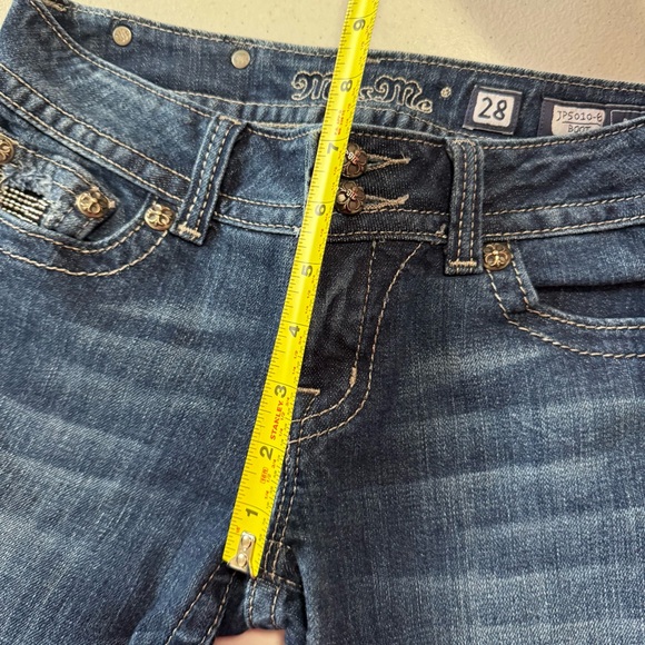 Miss Me Boot Cut Angel Wing Jeans 28 - Picture 10 of 14